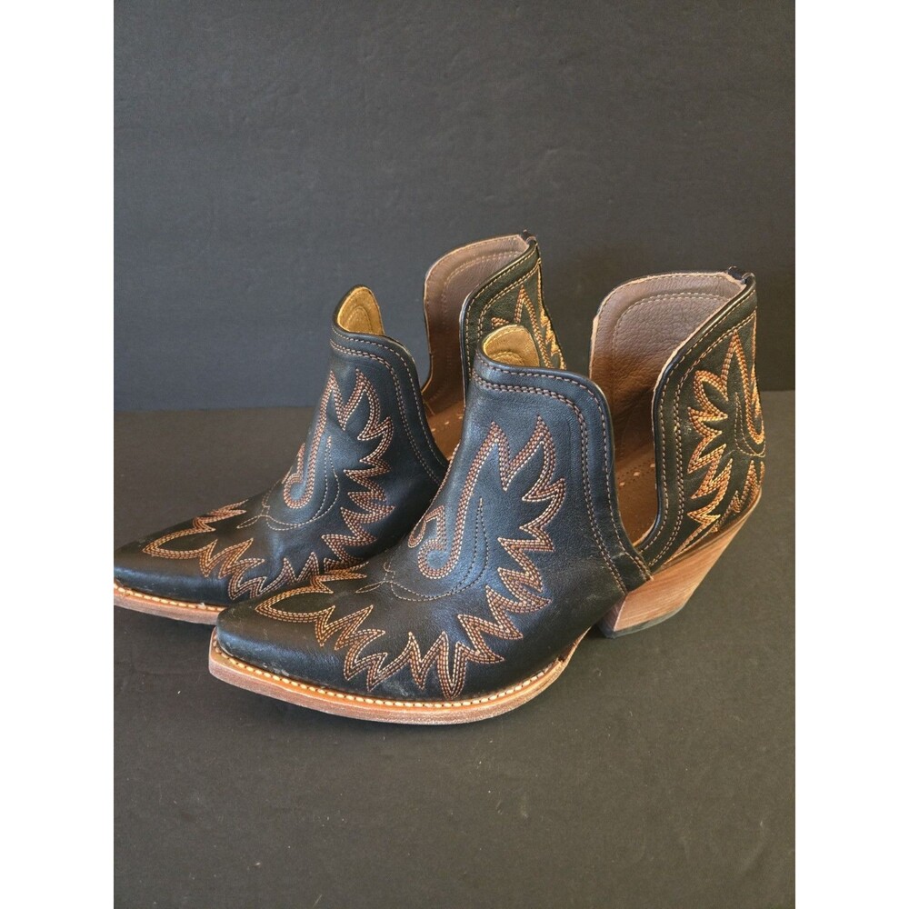 Ariat Dixon Brooklyn Boots Women’s Size 9 B Black Leather Snip Toe